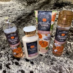 Marshmellow Pumpkin Latte  Bath & Body Works Bundle